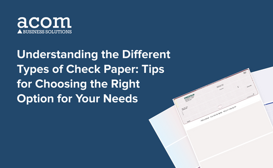 Understanding the Different Types of Check Paper: Tips for Choosing the Right Option for Your Needs