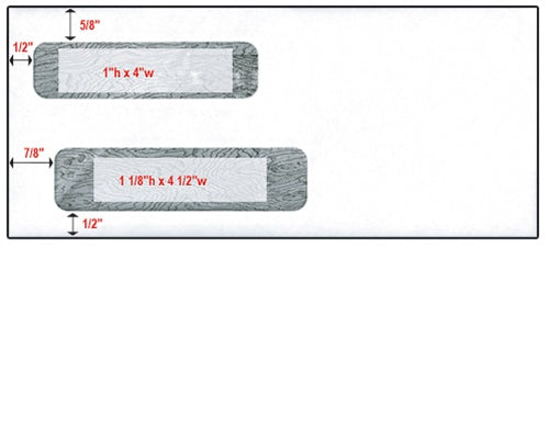 Double Window Check Envelope - Size 10 (4 1/8" X 9 1/2")