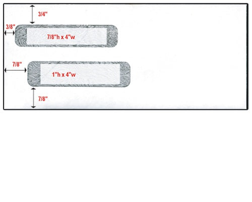 Double Window Check Envelope - Size 10