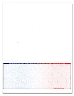 Bottom Form Laser Check - Blue-Red, 1 Perforation, & Control #