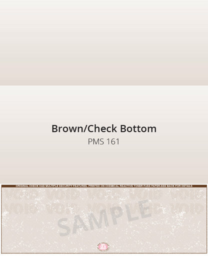 Bottom Check, 1 Color, Secure Blank Check Stock, 2 Perforations (2500 per box)