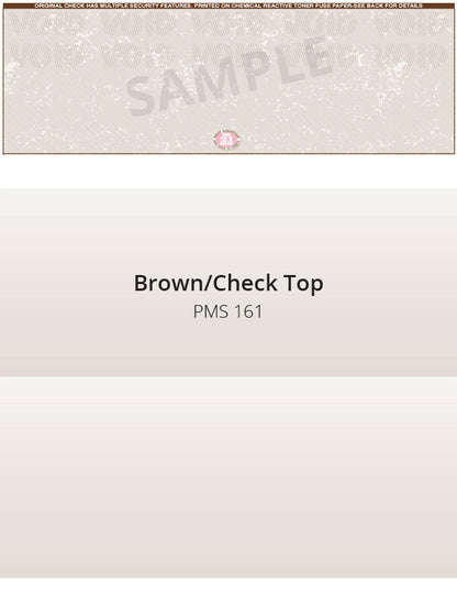 Top Check, 1 Color, Secure Blank Check Stock, 2 Perforations (2500 per box)